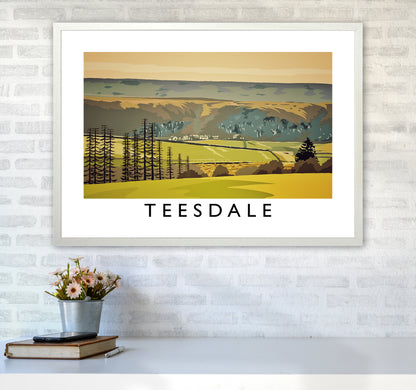 Teesdale Art Print by Richard O'Neill A1 Oak Frame