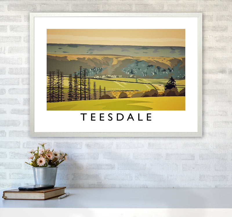Teesdale Art Print by Richard O'Neill A1 Oak Frame