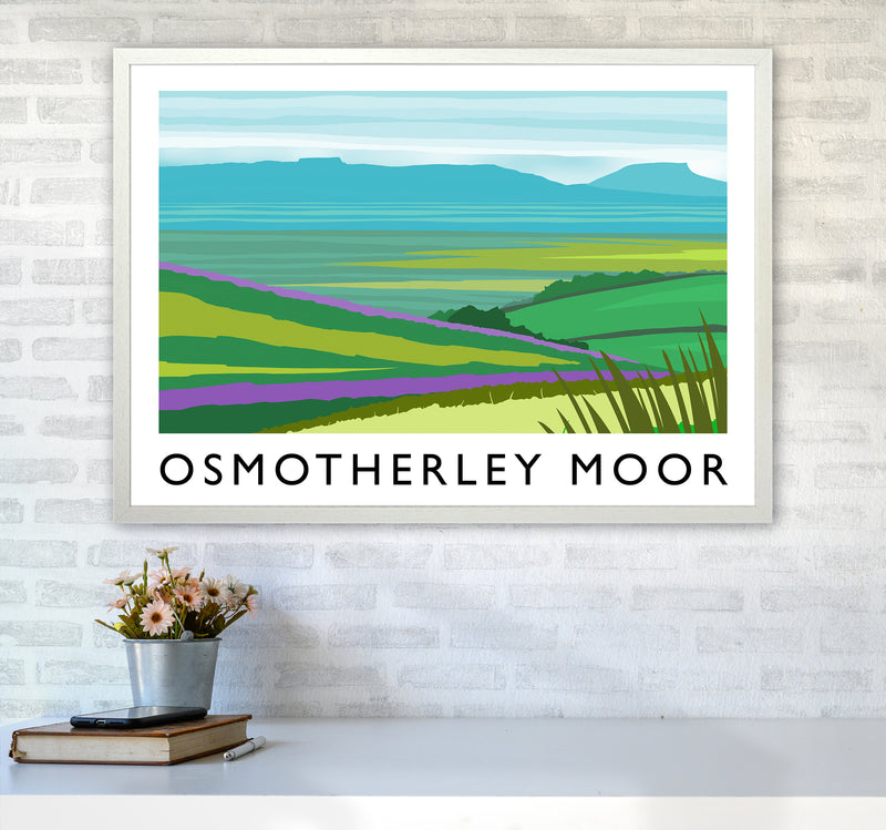 Osmotherley Moor Travel Art Print by Richard O'Neill A1 Oak Frame