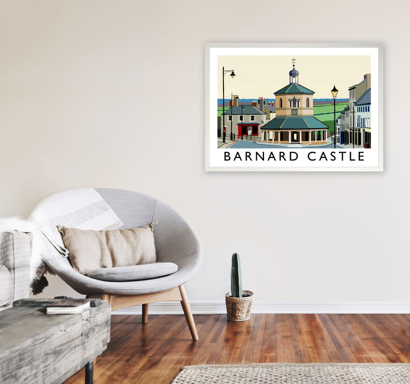 Barnard Castle Framed Digital Art Print by Richard O'Neill A1 Oak Frame