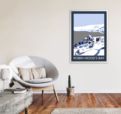 Robin Hood's Bay Art Print by Richard O'Neill A1 Oak Frame