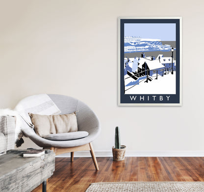 Whitby Framed Digital Art Print by Richard O'Neill A1 Oak Frame