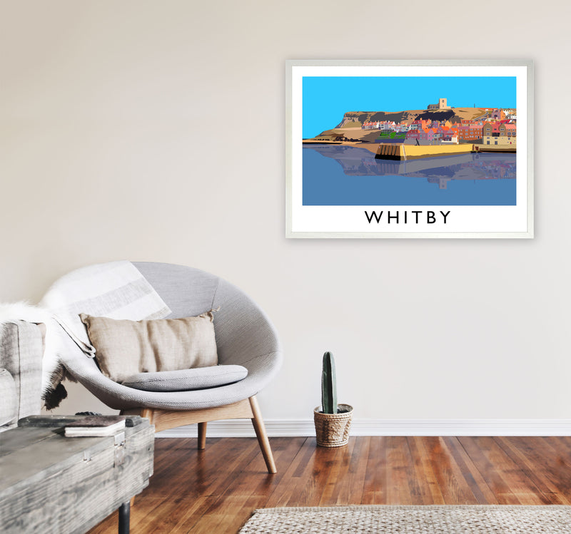 Whitby Framed Digital Art Print by Richard O'Neill A1 Oak Frame
