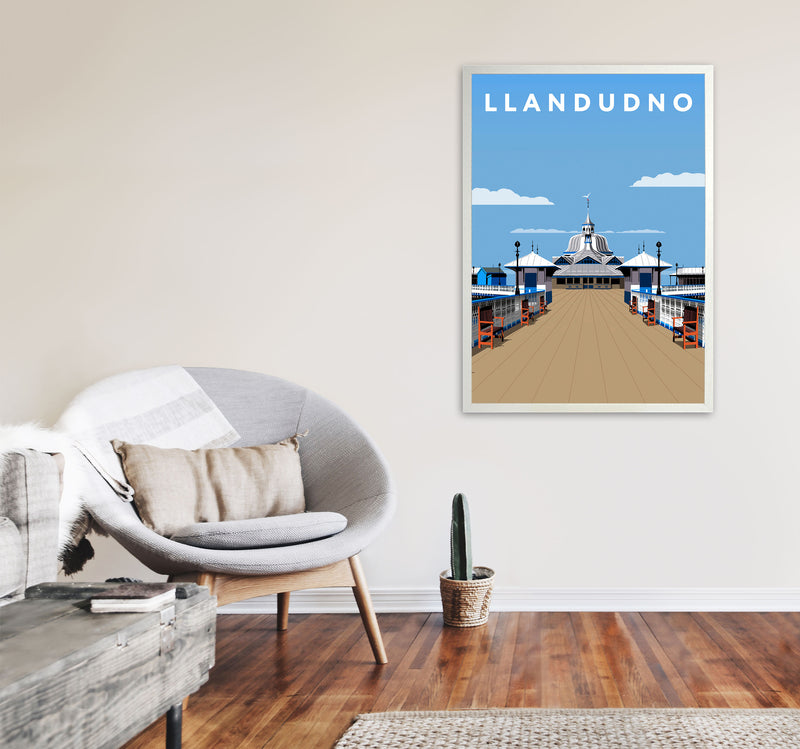 Llandudno Portrait by Richard O'Neill A1 Oak Frame
