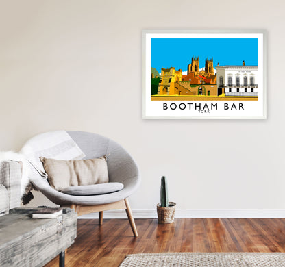 Bootham Bar York Art Print by Richard O'Neill A1 Oak Frame