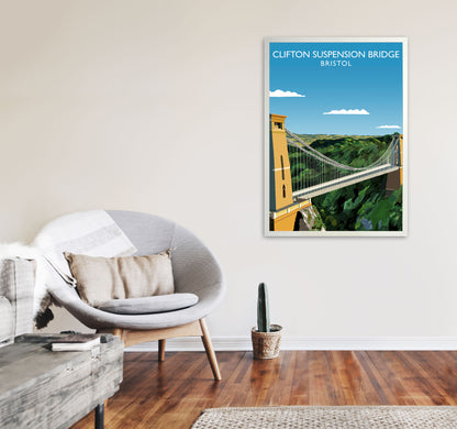 Clifton Suspension Bridge Bristol Framed Art Print by Richard O'Neill A1 Oak Frame