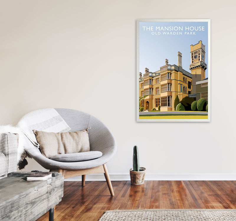 The Mansion House Old Warden Park Travel Art Print by Richard O'Neill A1 Oak Frame