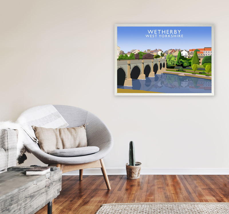 Wetherby West Yorkshire Digital Art Print by Richard O'Neill A1 Oak Frame