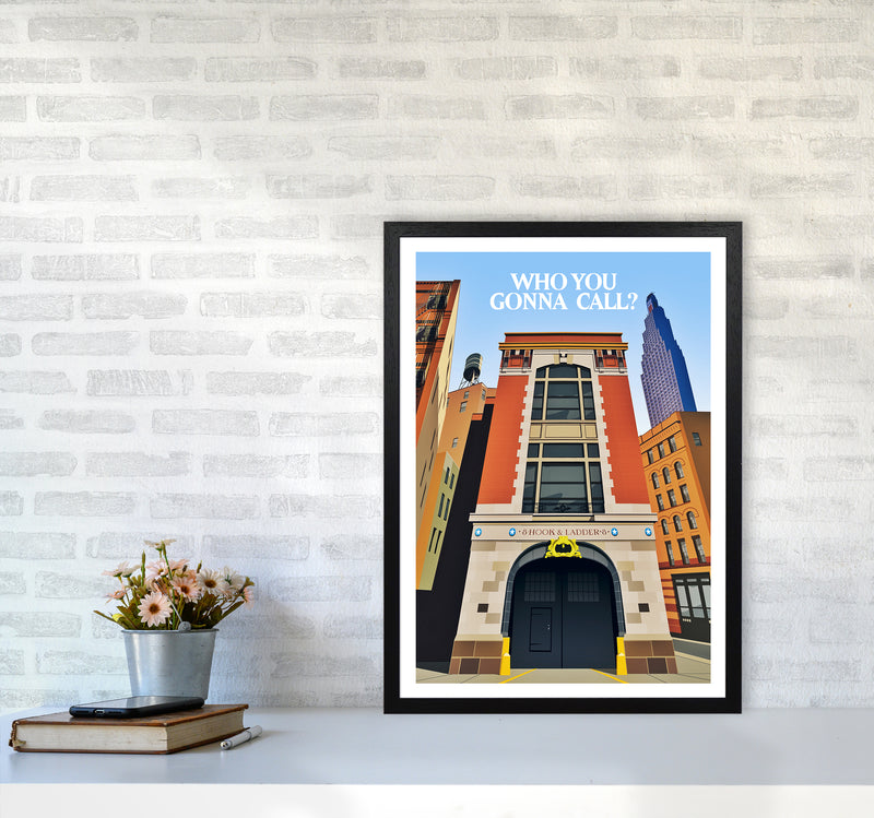 Ghostbusters Day Art Print by Richard O'Neill A2 White Frame