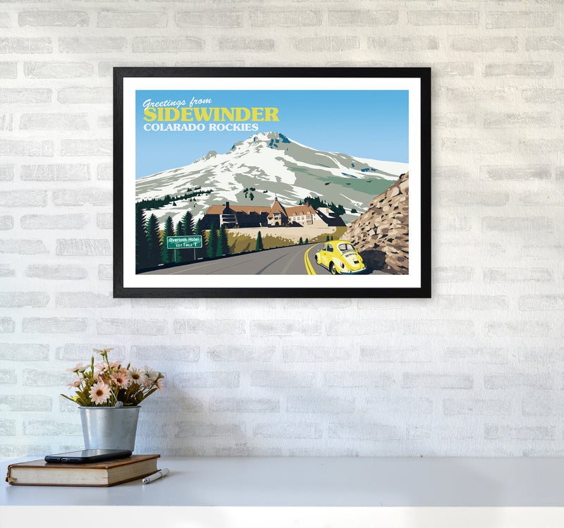 Overlook Hotel Art Print by Richard O'Neill A2 White Frame