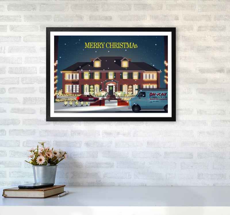 Home Alone Art Print by Richard O'Neill A2 White Frame