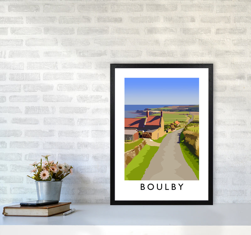 Boulby 2 Portrait Art Print by Richard O'Neill A2 White Frame