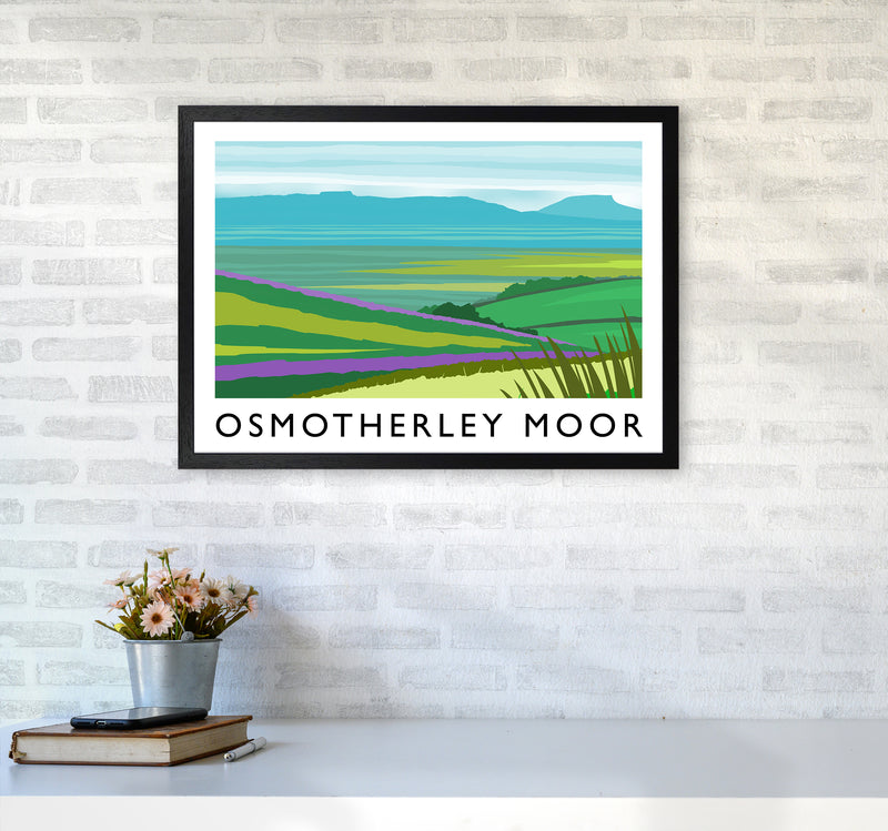 Osmotherley Moor Travel Art Print by Richard O'Neill A2 White Frame