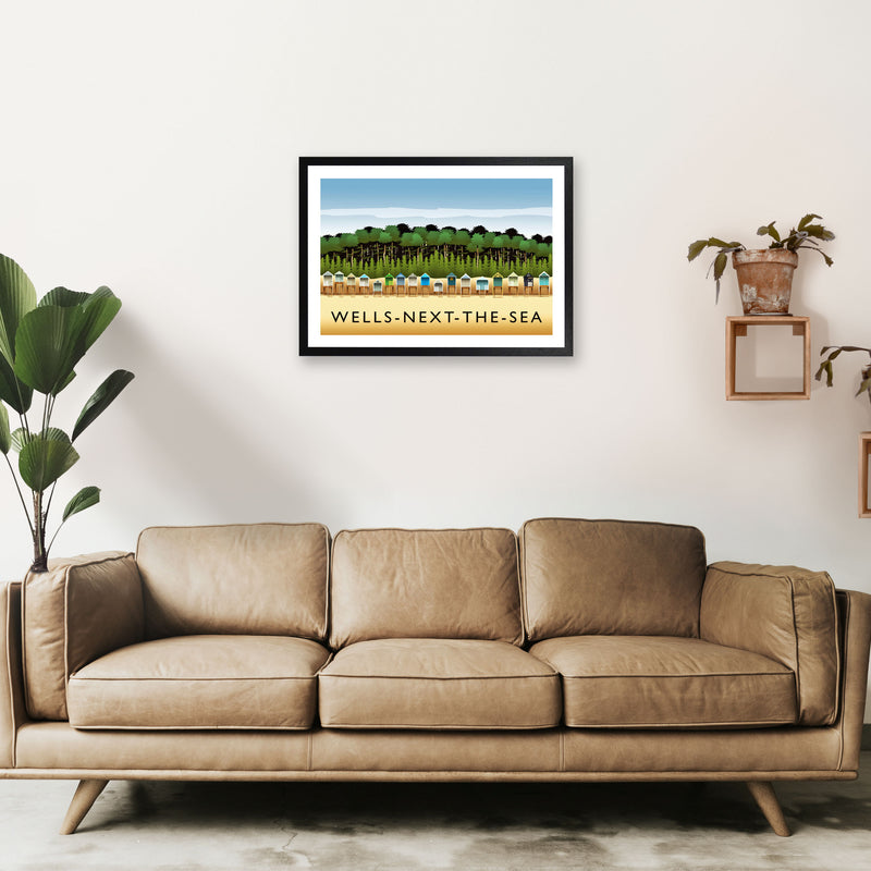 Wells-Next-The-Sea Travel Art Print by Richard O'Neill A2 White Frame