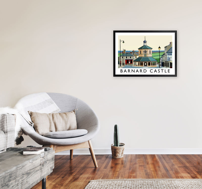 Barnard Castle Framed Digital Art Print by Richard O'Neill A2 White Frame