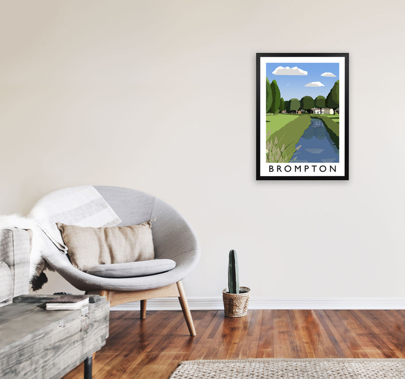 Brompton Framed Digital Art Print by Richard O'Neill A2 White Frame