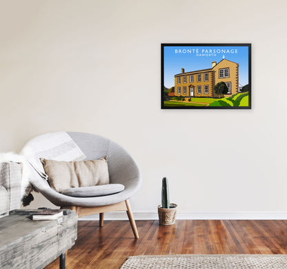 Bronte Parsonage Heworth Framed Digital Art Print by Richard O'Neill A2 White Frame