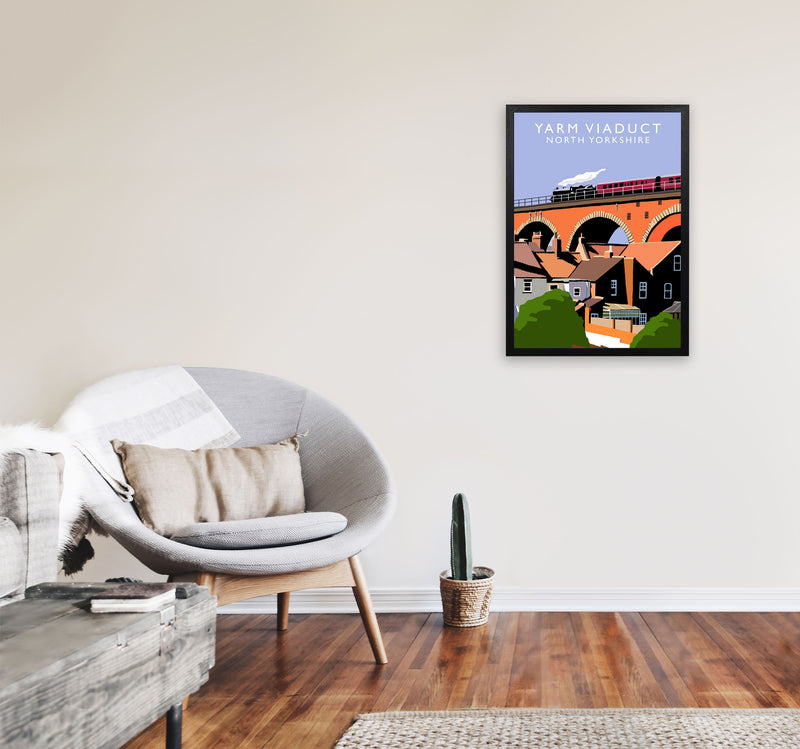 Yarm Viaduct by Richard O'Neill A2 White Frame