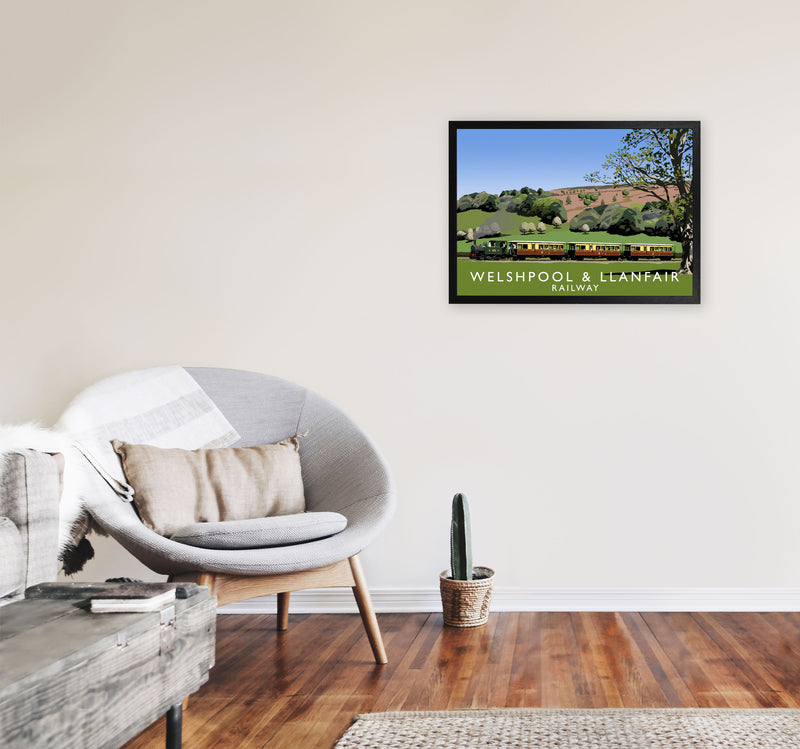 Welshpool & Llanfair by Richard O'Neill A2 White Frame