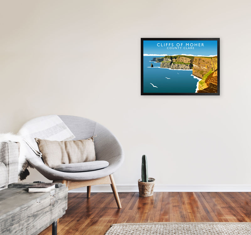 Cliffs Of Moher by Richard O'Neill A2 White Frame