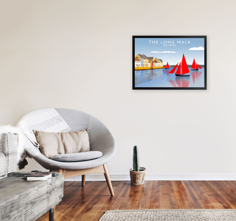 Long Walk (Landscape) by Richard O'Neill A2 White Frame