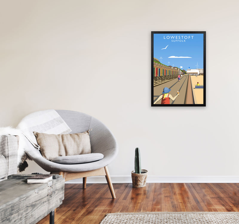 Lowestoft (Portrait) by Richard O'Neill A2 White Frame