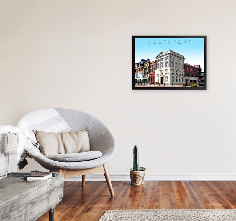 Southport by Richard O'Neill A2 White Frame