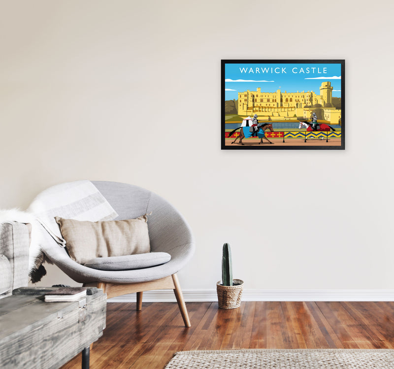 Warwick Castle by Richard O'Neill A2 White Frame