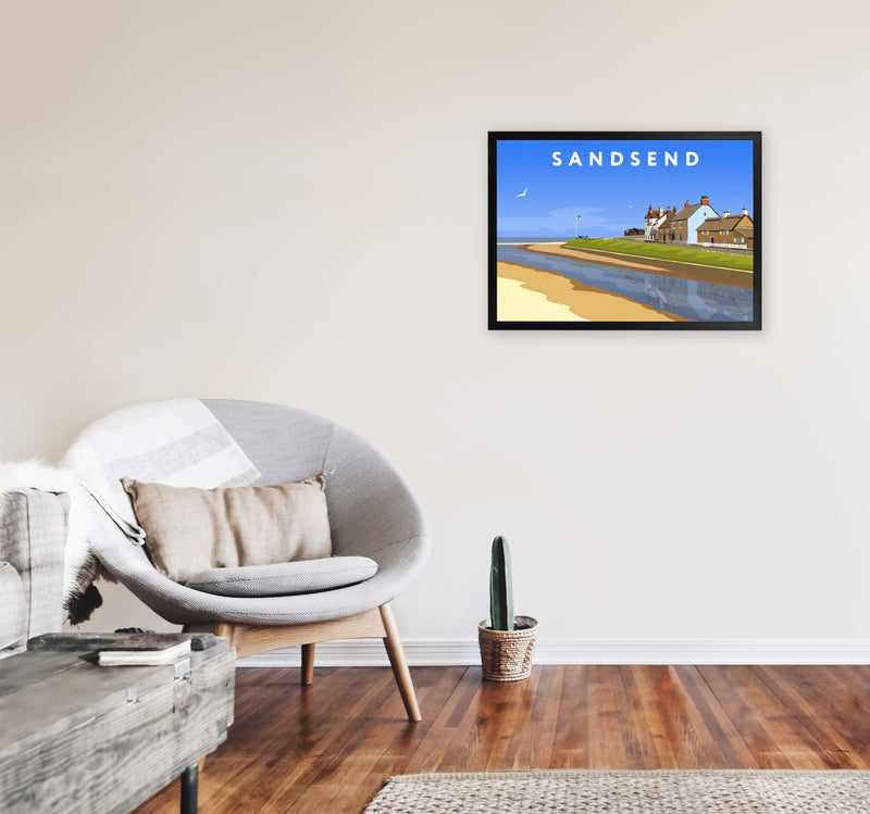 Sandsend3 by Richard O'Neill A2 White Frame