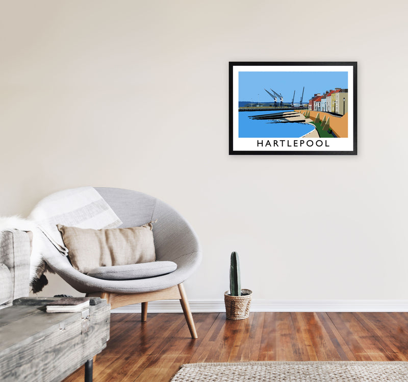 Hartlepool by Richard O'Neill A2 White Frame