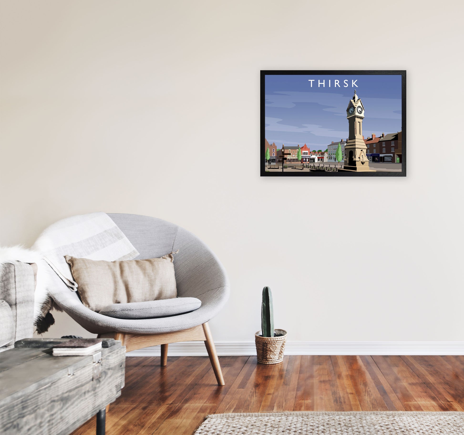Thirsk 2 by Richard O'Neill A2 White Frame