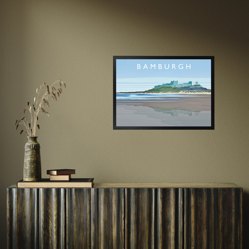 Bamburgh by Richard O'Neill A2 Black Frame