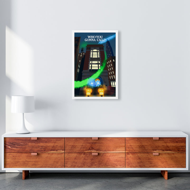 Ghostbusters Night Art Print by Richard O'Neill A2 Canvas
