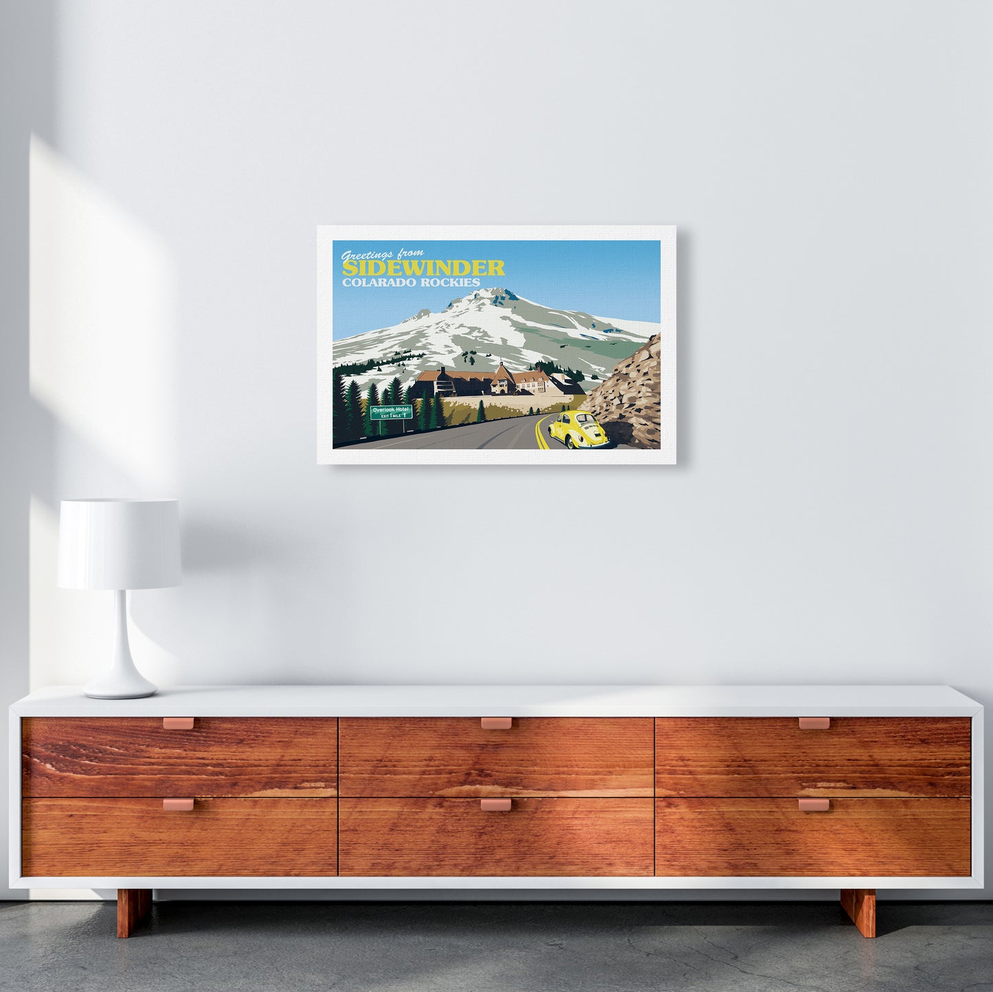 Overlook Hotel Art Print by Richard O'Neill A2 Canvas
