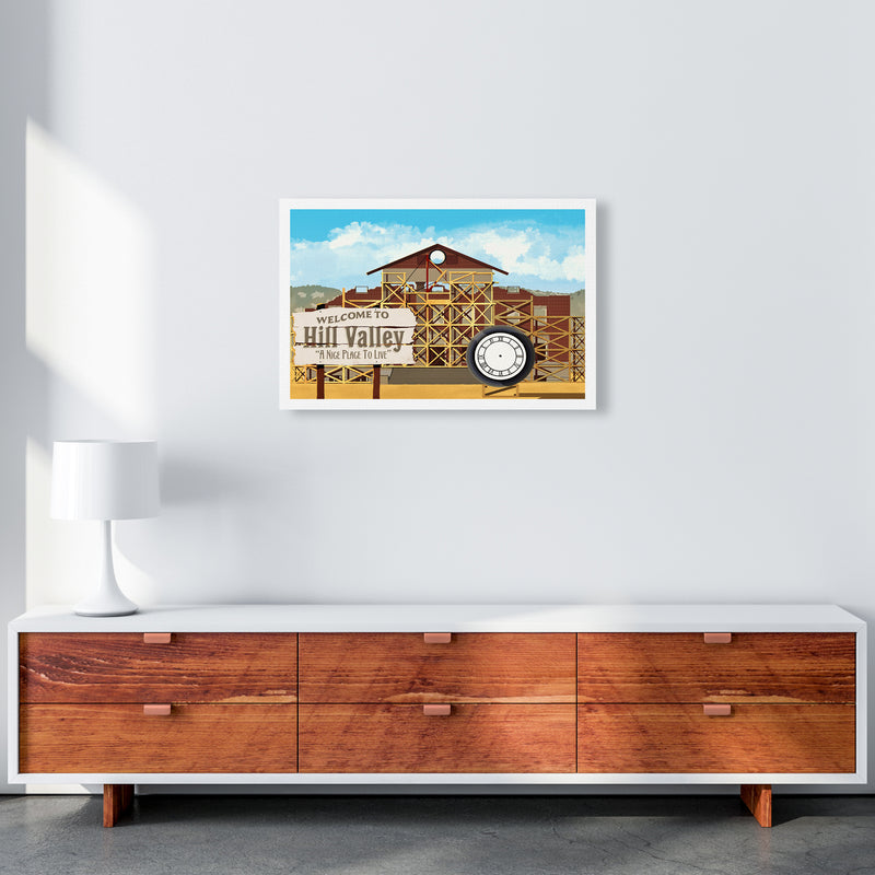 Hill Valley 1885 Art Print by Richard O'Neill A2 Canvas