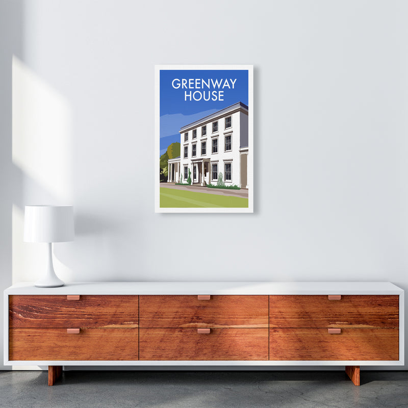 Greenway House Portrait Art Print by Richard O'Neill A2 Canvas