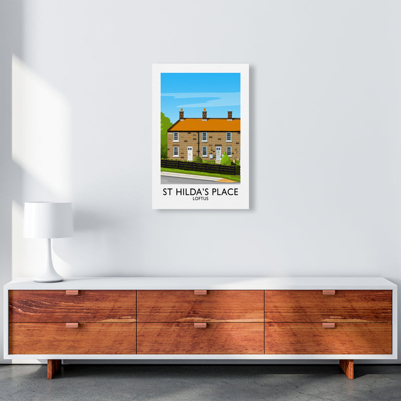 St Hilda's Place Portrait Art Print by Richard O'Neill A2 Canvas