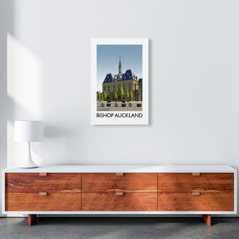 Bishop Auckland Portrait Art Print by Richard O'Neill A2 Canvas