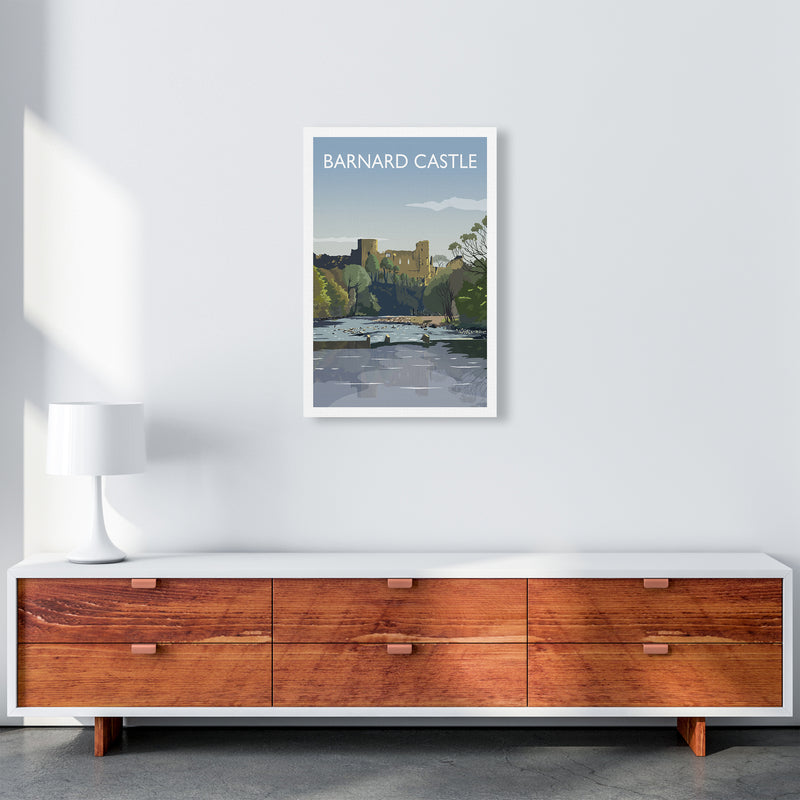 Barnard Castle 2 Portrait Art Print by Richard O'Neill A2 Canvas