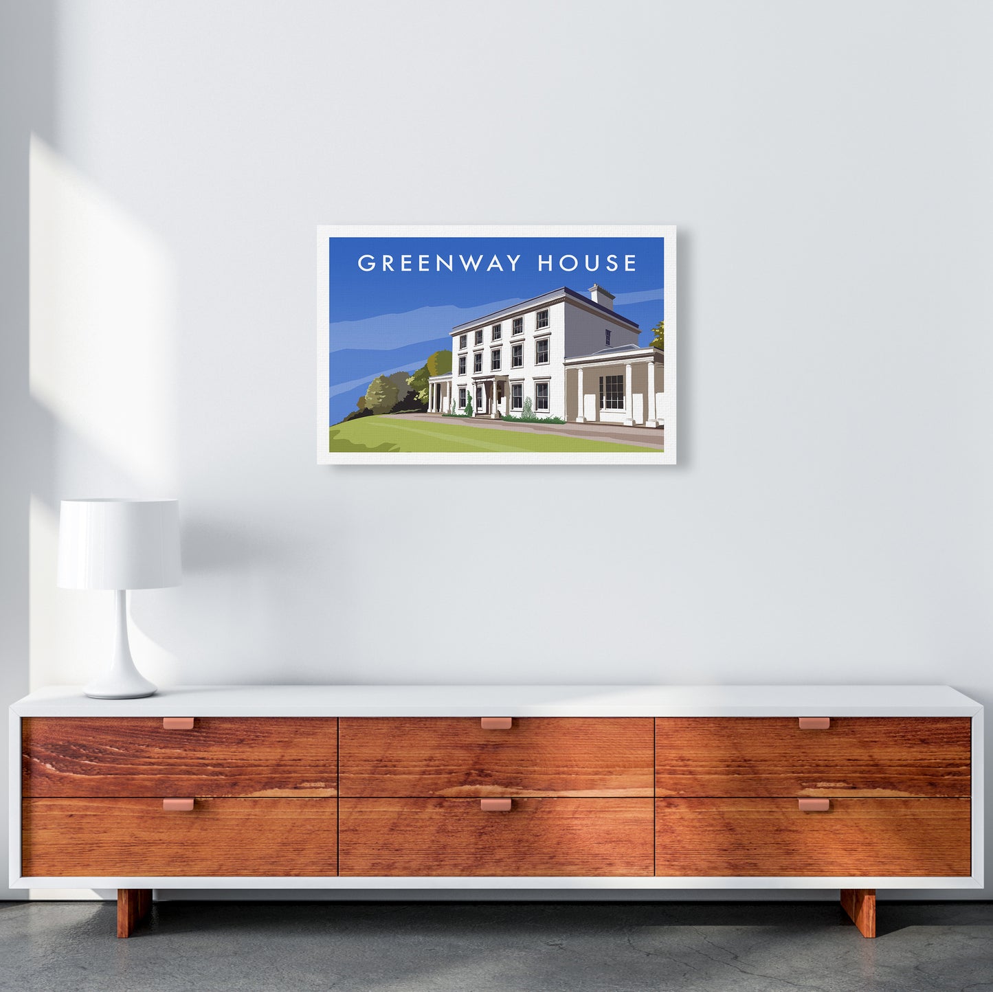 Greenway House Art Print by Richard O'Neill A2 Canvas