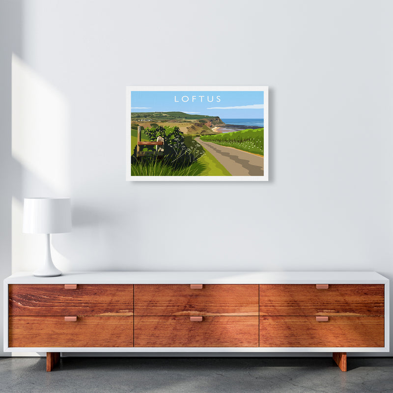 Loftus Travel Art Print by Richard O'Neill A2 Canvas