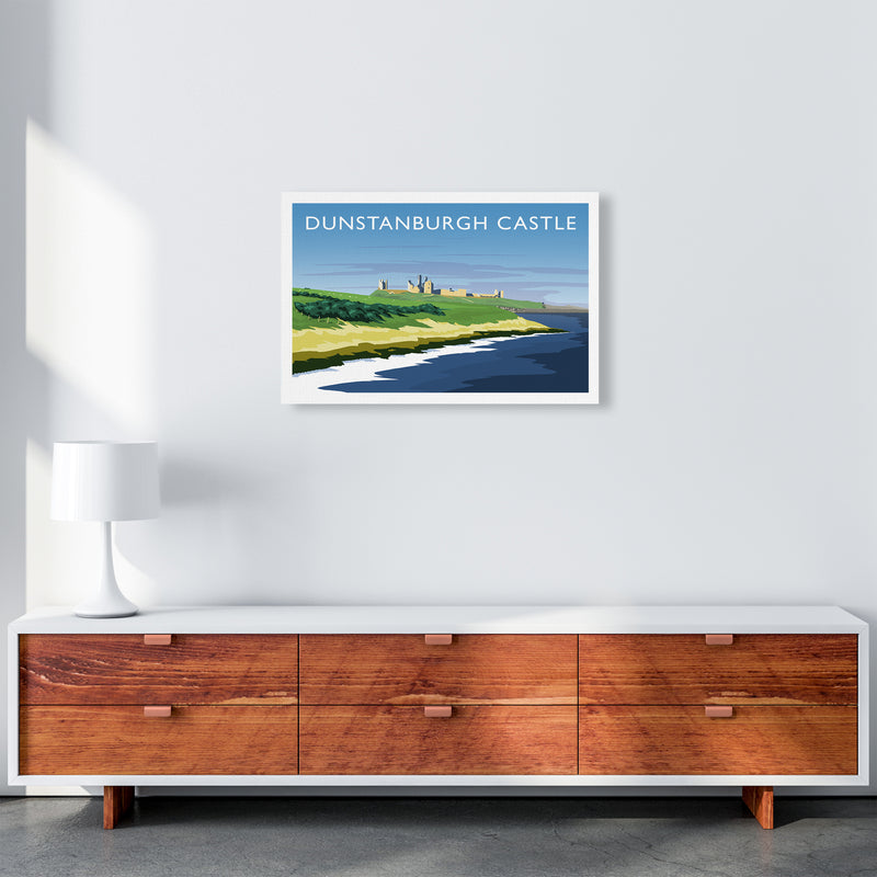 Dunstanburgh Castle Travel Art Print by Richard O'Neill A2 Canvas