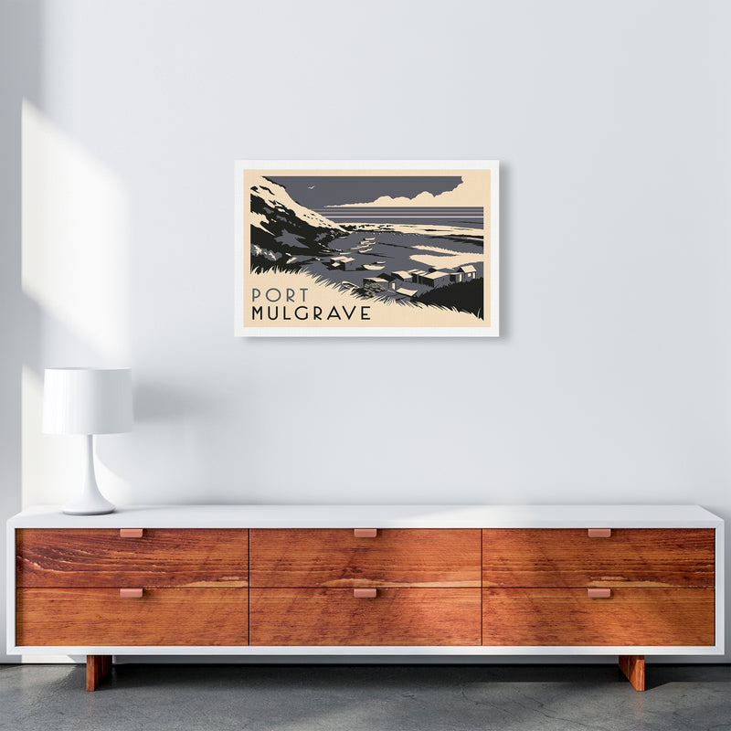 Port Mulgrave Travel Art Print by Richard O'Neill A2 Canvas