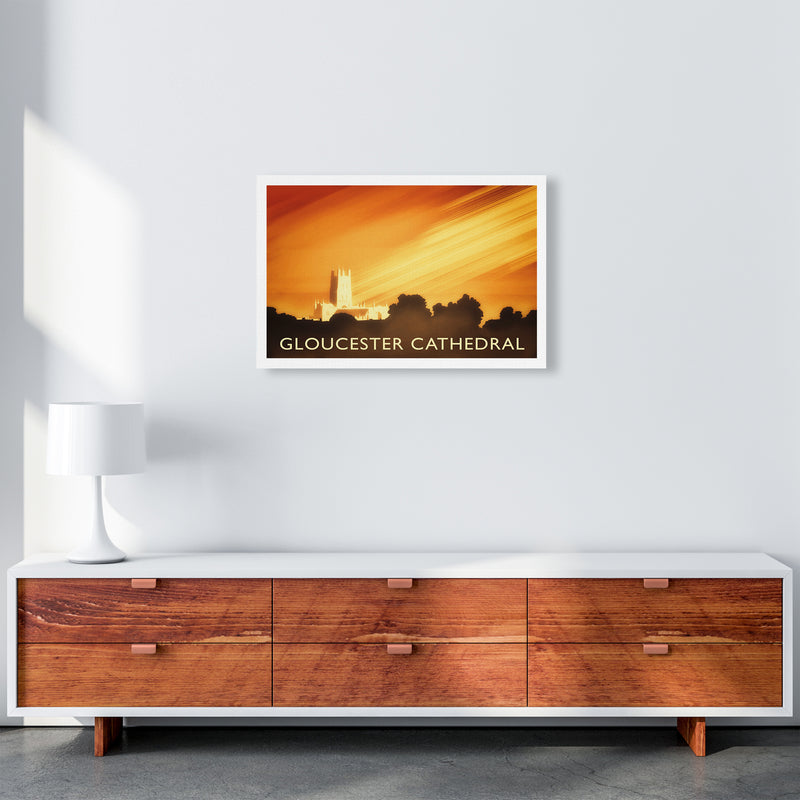 Gloucester Cathedral Travel Art Print by Richard O'Neill A2 Canvas