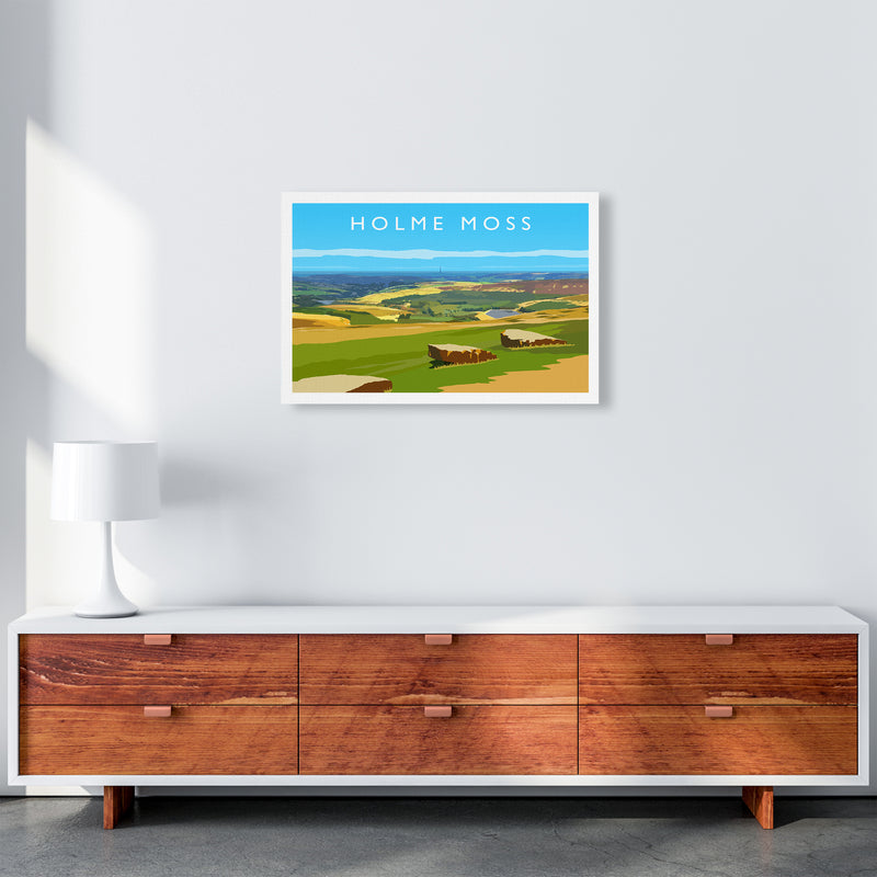 Holme Moss Travel Art Print by Richard O'Neill A2 Canvas
