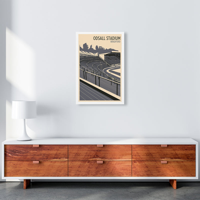 Odsal Stadium, Bradford Travel Art Print by Richard O'Neill A2 Canvas