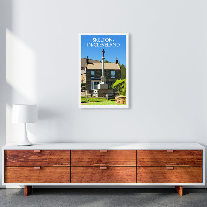 Skelton-in-Cleveland portrait Travel Art Print by Richard O'Neill A2 Canvas