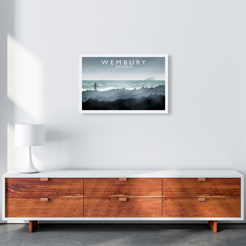 Wembury Travel Art Print by Richard O'Neill A2 Canvas