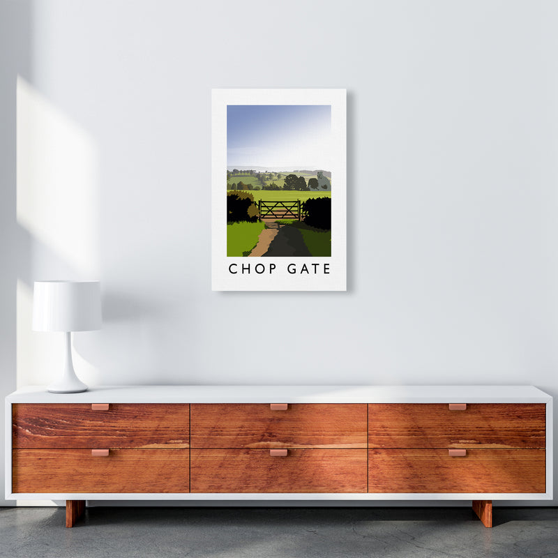 Chop Gate portrait Travel Art Print by Richard O'Neill A2 Canvas