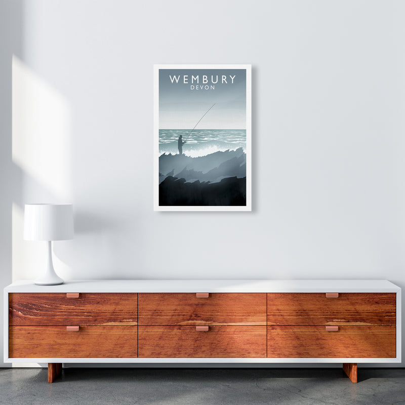 Wembury portrait Travel Art Print by Richard O'Neill A2 Canvas